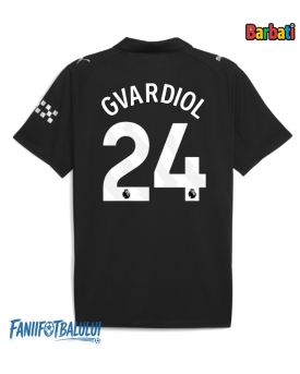 Manchester City Josko Gvardiol #24 Tricou Fotbal Replică 2025-26 Barbati Deplasare